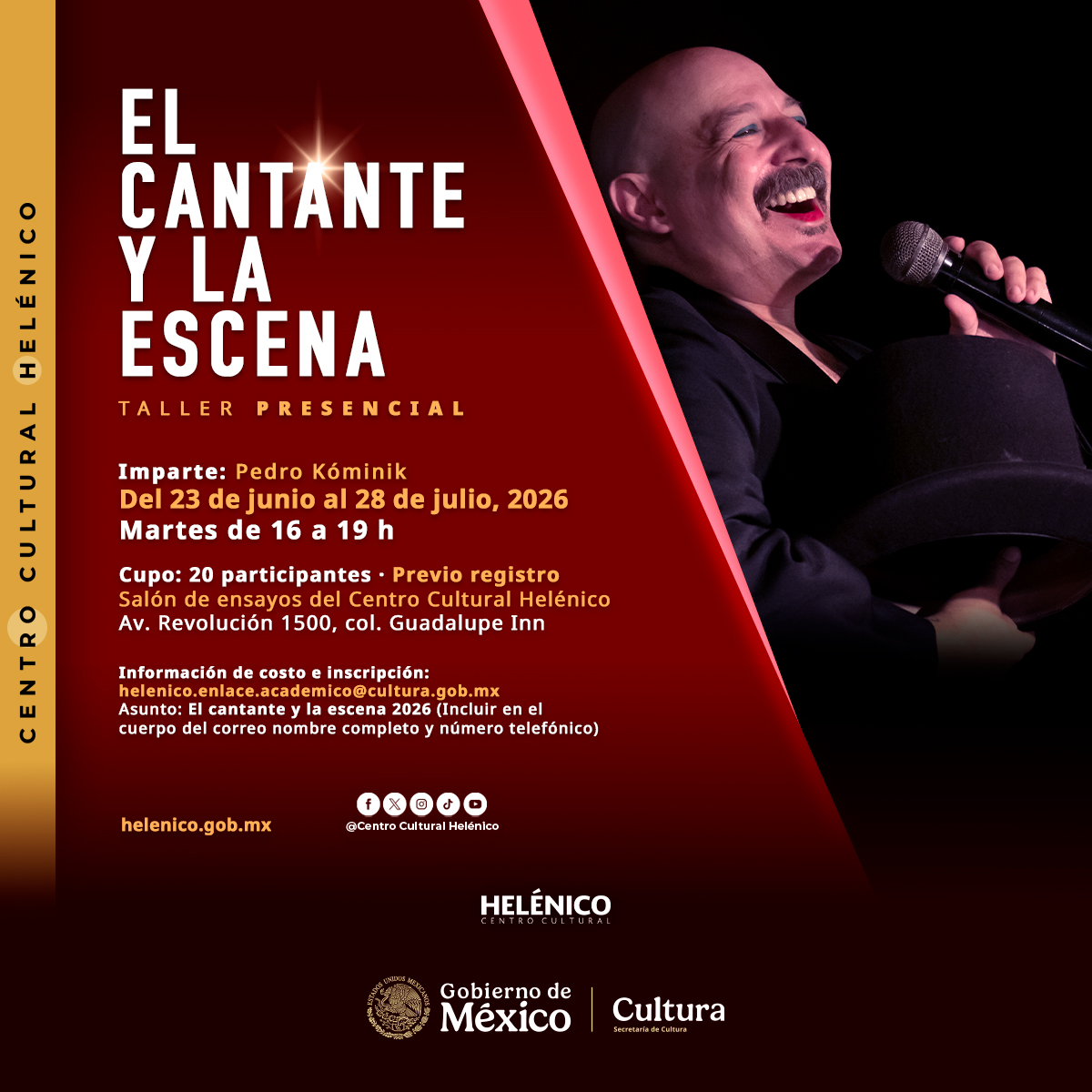 Imagen muestra de EL CANTANTE Y LA ESCENA 2026